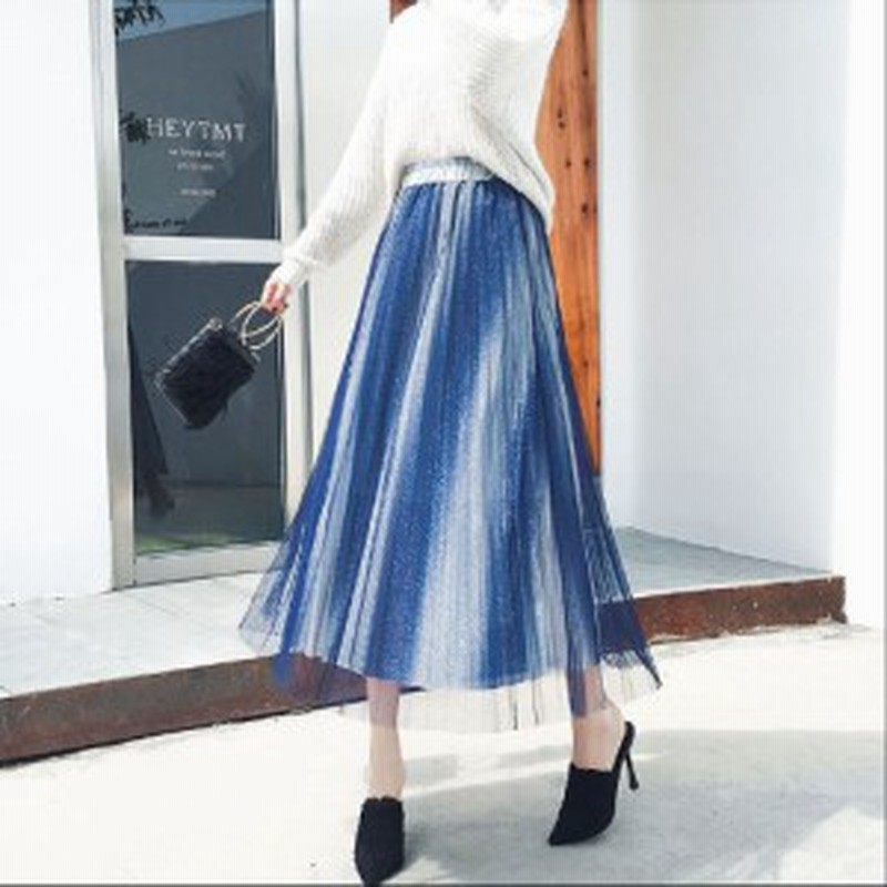 プリーツスカート ロング 大きいサイズ ロングスカート プリーツ マキシ丈 シースルー 透け感 パステルカラー 上品 きれいめ 通販 Lineポイント最大6 0 Get Lineショッピング