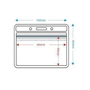 TP-014橫式防水夾鍊名牌套(100入/包)