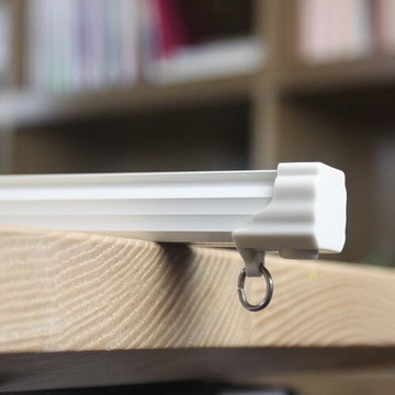 居u品F400鋁合金窗簾軌道直軌方軌軌導軌單軌雙軌窗簾桿滑道