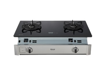 林內一級能效緻溫雙口崁入爐黑玻天然/液化 RBTS-A2660G