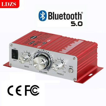 功放 擴大機 家庭劇院 卡拉OK K歌專用 外貿12V電腦小功放家俬家具加裝車載功放機擴音機音頻放大器