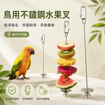 不鏽鋼水果叉│寵物鳥、鸚鵡用│日用品│飲食器具