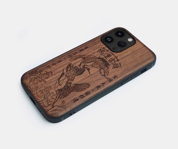 手工客制實木iPhone三星手機殼,定做純木手機殼,個性禮品,鳥巢