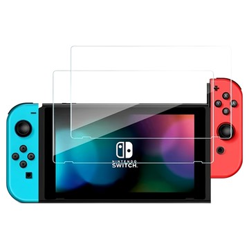 Switch 9H鋼化膜螢幕玻璃保護貼 Switch lite 5.5寸  透明色  2個  單一商品