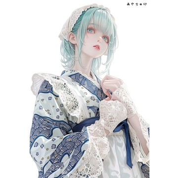【9 月新款】07-144-0285 人物貼紙 幻想復古浪漫喫茶