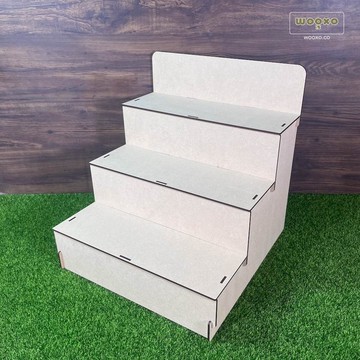 WOOXO 階梯展示架 DIY 簡單快速拆裝 2階 3階 4階 客製尺寸