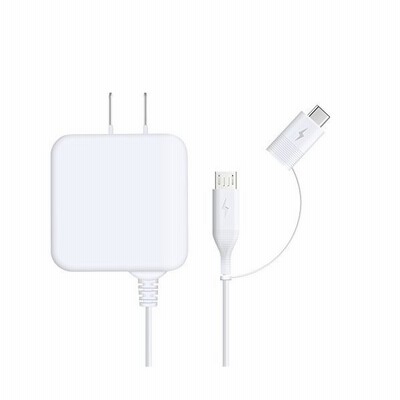 ホワイトナッツ Xperia X Compact So 02j 急速充電 2a Type C Microusb 2in1 スクウェア スマホ 充電器 通販 Lineポイント最大get Lineショッピング