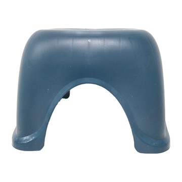 莫蘭迪色加厚四腳可疊加收納椅凳中款 PP材質  孔雀藍  1個