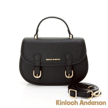 【金安德森】KATE 雙扣掀蓋手提包-星空黑