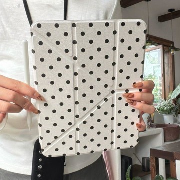滿屏波點適用蘋果13寸air87平板防護套殼2026新款A168.3ipad9.7英寸