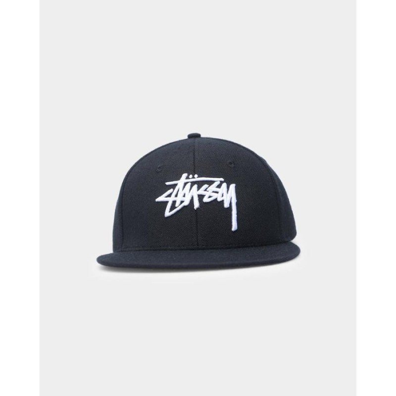 Stussy ステューシー キャップ 帽子 平つば ロゴ 人気 ぼうし Stock 