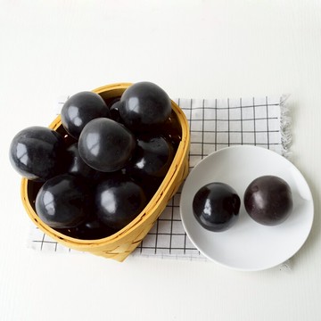 高仿真帶霜黑布林 果盤裝飾 教學道具 Lmdec仿真水果模型