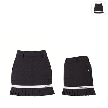 【FILA】女性 GOLF 高爾夫 鋪棉短裙-黑色 5SKY-6820-BK