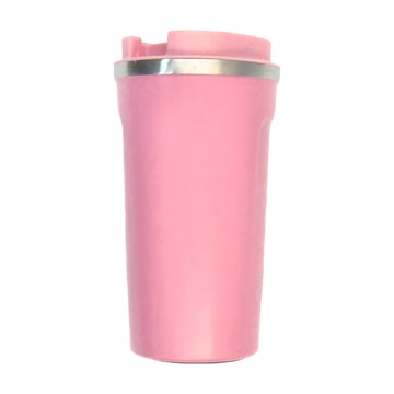 創意雙層304不銹鋼真空咖啡 500ml容量 藍/綠/粉/黑/白顏色  顏色隨機  1個