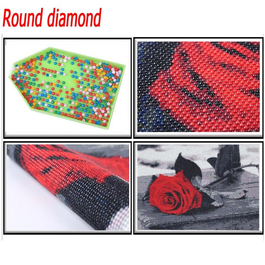 Diy ラウンド ドリル ダイヤモンド 塗装 クロスステッチ モザイク フル 100% カバー 刺繍 抽象的 色 絵画 ダイヤモンド 刺繍