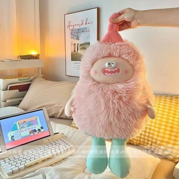 新品💗可愛搞怪長毛小怪獸毛絨玩具公仔 醜萌玩偶 超軟布娃娃 送女生日禮物