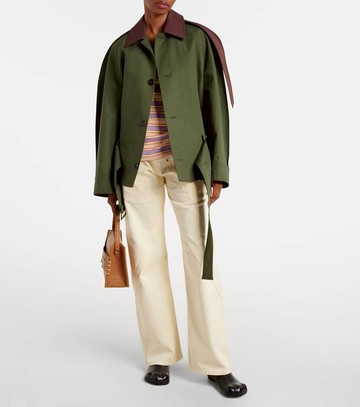 JW Anderson Twisted high-rise wide-leg jeans