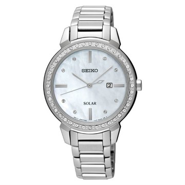 seiko SK037精工錶 CS V137-0CV0S(SUT327P1) 施華洛世奇水晶鑽錶 / 白 32.1mm｜樂天領券現折★全館特惠中★指定刷卡回饋10%