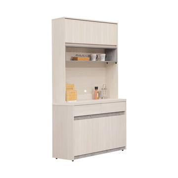 Homelike 喜家居4尺高收納餐櫃(上下座)(2326)