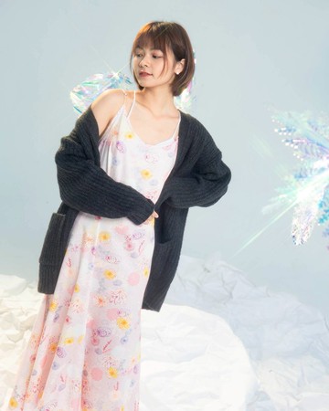 【波麗印花】浮誇魚尾裙 細肩帶洋裝 長裙 京都 絢天香