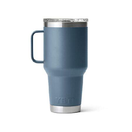 YETI Rambler 30 oz Travel Mug, Stainless Steel, Vacuum Insulated with Stronghold Lid, Nordic Blue並行輸入品
