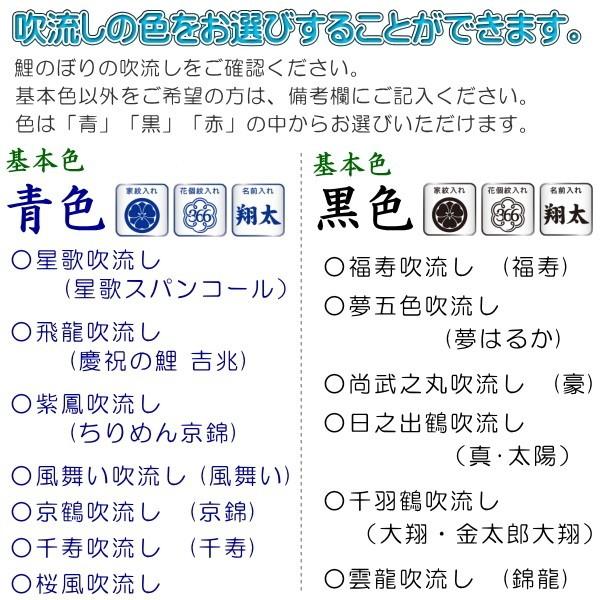 徳永こいのぼり　献上手染友禅之鯉 京錦　単品　京鶴吹流し 2.5ｍ