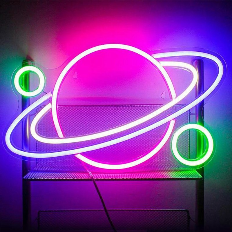 LED ネオンサイン 惑星 USB ネオンライト ネオン管 インテリア