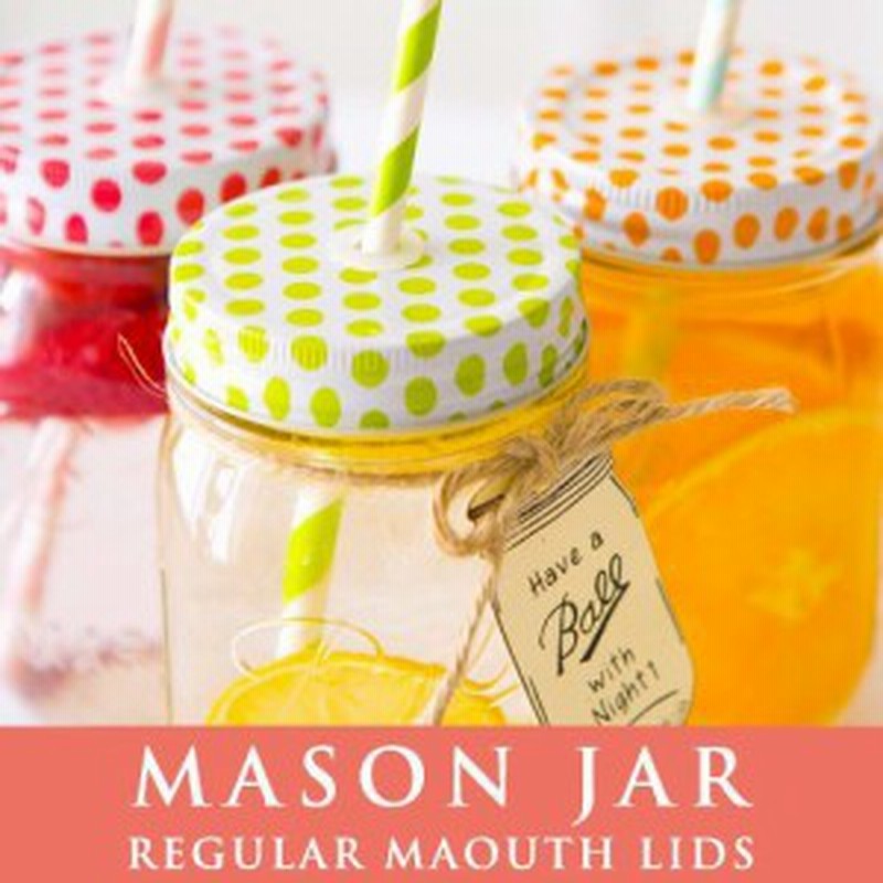 メイソンジャー マウスストロー用蓋 Mason Jar メイソンジャー レギュラーマウスストロー用 通販 Lineポイント最大1 0 Get Lineショッピング