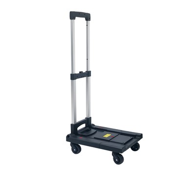 BOBACO 大船回港 摺疊平板小推車 家用 底板無伸縮/無剎車 萬向輪X4  小(展開 47 x 31 x 57~88.5cm x 摺疊 47 x 31 x 13cm)  1個