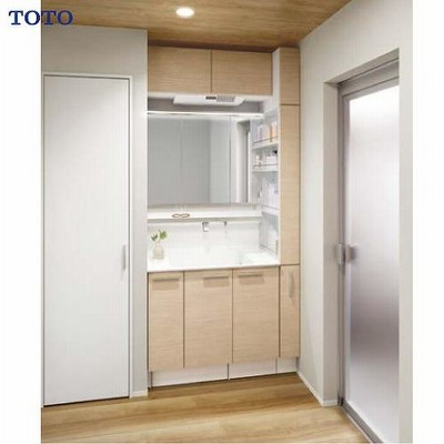 TOTO 洗面化粧台 オクターブ間口1050mm 三面鏡 ワイドLED照明 セットプラン 受注生産品 メーカー直送