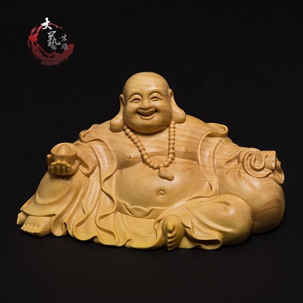 木彫観音菩薩立像 在銘 箱