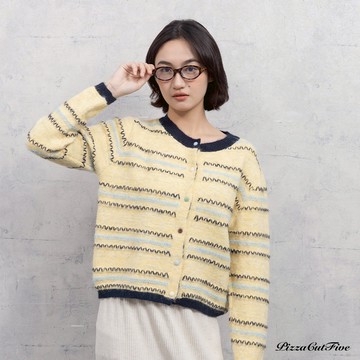 條紋針織外套 PizzaCutFive PCF253415055