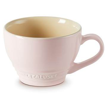 LE CREUSET 卡布奇諾杯 400ml 簡約時尚 享受美好咖啡時光  1個  雪紡粉