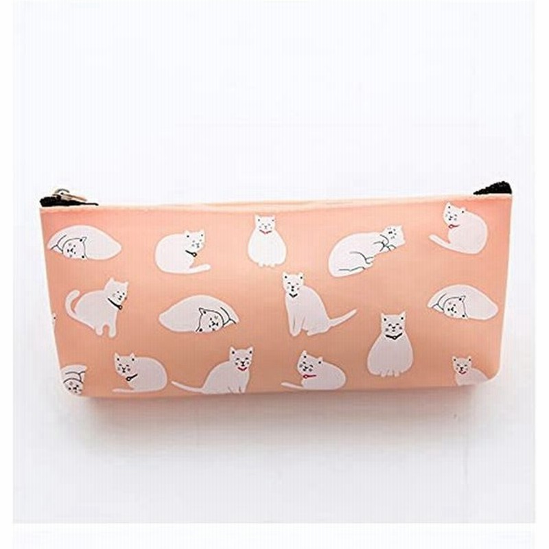 ペンケースシリコン猫柄可愛い筆箱筆ポーチ大容量シンプルで使用簡単 鉛筆 収納ホルダー 猫のパターン オレンジ 通販 Lineポイント最大0 5 Get Lineショッピング