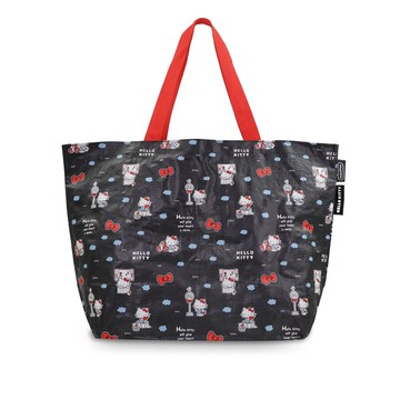 murmur 編織購物袋(中) | Hello Kitty(送信黑) | 環保手提袋