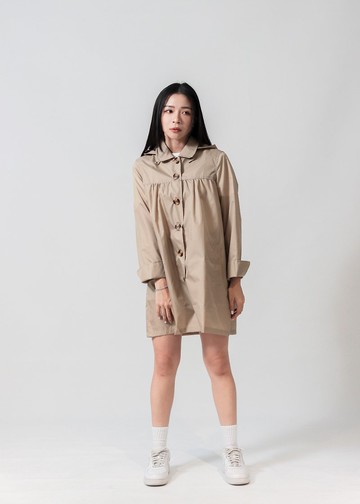 unni鐘靈毓秀防潑水風衣 雨衣 raincoat 雨風衣 防風 防潑水 風衣
