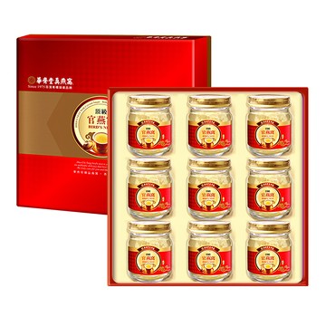 華齊堂 頂級冰糖官燕窩禮盒 9瓶  675ml  1盒