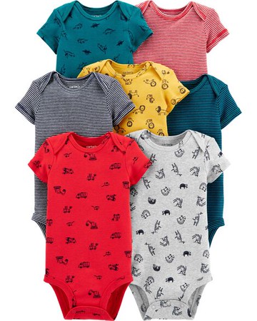 7-Pack Animal Original Bodysuits