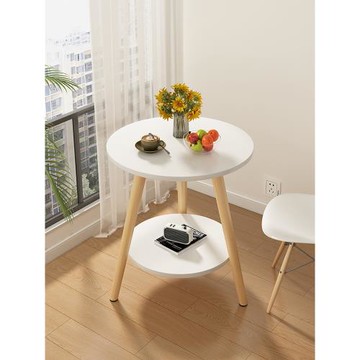 小圓桌子茶幾客廳家用沙發邊幾臥室床頭桌簡約現代茶桌陽臺桌北歐