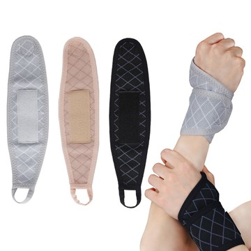 los1657戶外健身舉重護手腕柔軟高彈透氣針織纏繞固定加壓防扭傷運動護具