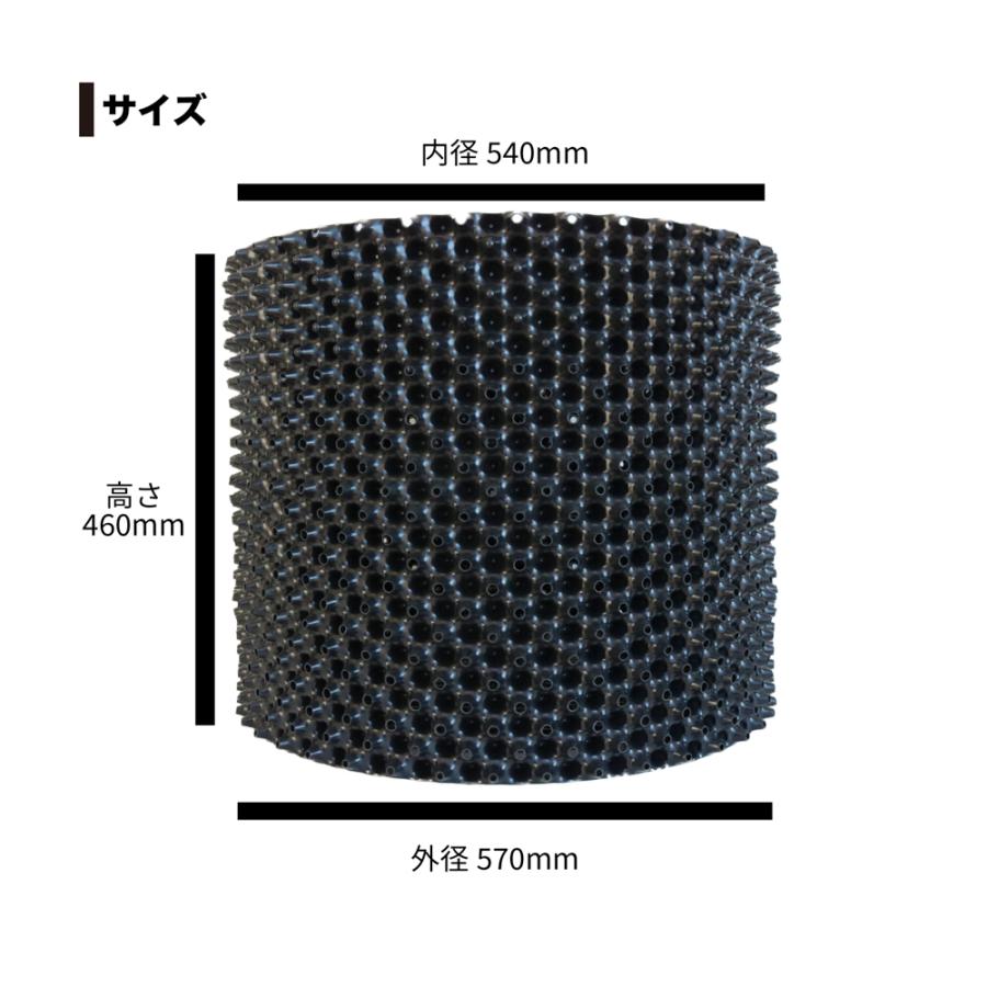 ルートプラスポット 110L 果樹 観葉植物 多肉植物 緑化樹栽培 根巻き防止 エアープルーニングコンテナ 鉢 南栄工業 GS-AP550L