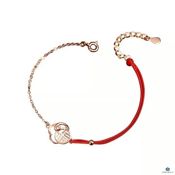 【Porabella】925純銀紅繩手鍊 2025蛇年紅繩手鍊 玫瑰金紅繩 招財好運手鍊 本命蛇年手繩 Bracelet-廠商直送