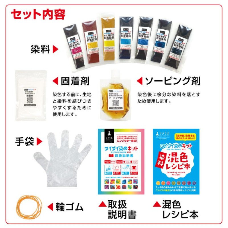 タイダイ 染め キット タイダイ染め用染色セット タイダイ染めカップ 綿 麻用 絞り染め タイダイTシャツ レインボーTシャツ 自由研究 化学研究 |  LINEショッピング