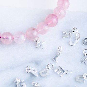 【單獨購買不免運】925純銀字母吊墜 | 客製化個人化名字吊牌禮物