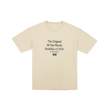 CONVERSE WASHED TEE 短袖上衣 男 米色-MCH624-W0L