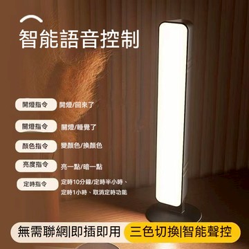 台灣現貨✨三色小夜燈 USB檯燈 語音智能燈 感應小夜燈 智能語音燈 床頭燈 聲控 日光燈 聲控燈 語音控制燈 LED燈