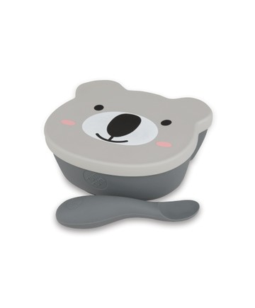 無尾熊凱文-矽膠餐碗湯匙組