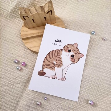 ME183-107_我紙在乎你百喵萌明信片_postcard