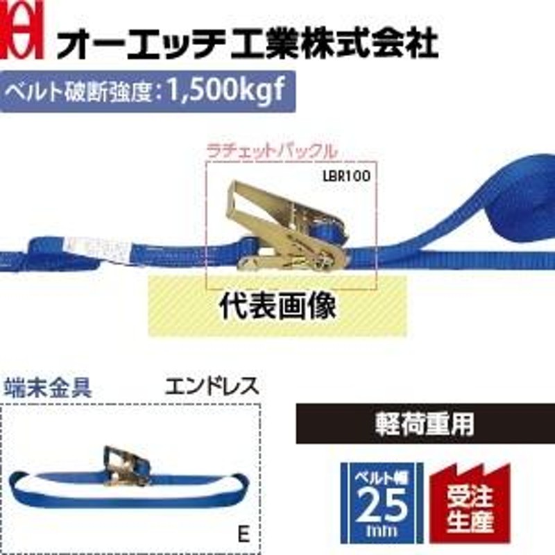 オーエッチ工業 OH ラッシングベルト エンドレス 3705617 - 荷締・牽引器具