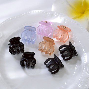 瀏海小沙夾6入-南瓜爪-2cm-多款任選